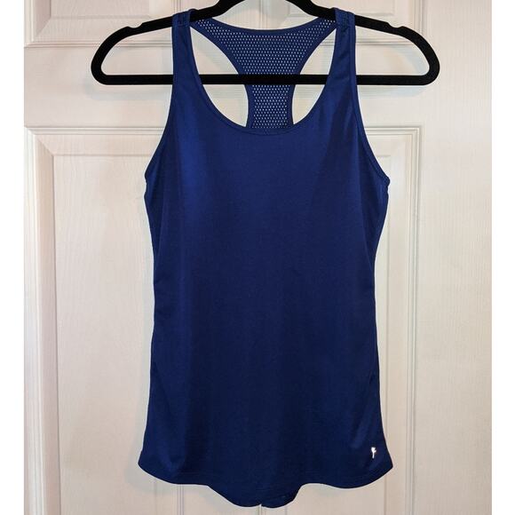 Danskin Now Women's Blue Semi Fitted Activewear Tank Top XS - Picture 1 of 10